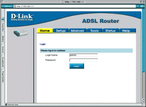 Installing D-LINK 504T with Mac