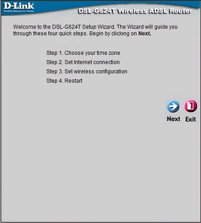 Installing the D-Link DSL-G624T - Vista 2