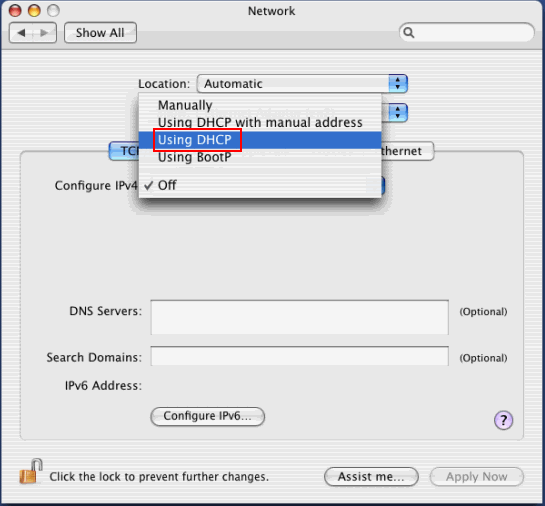 Using DHCP